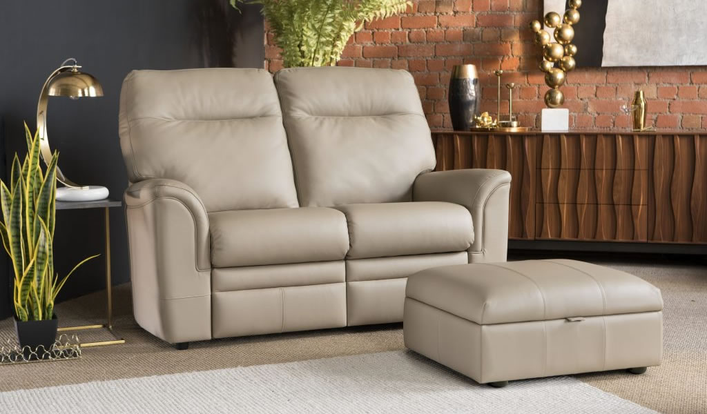 Parker Knoll Hudson Leather Sofa Roomset